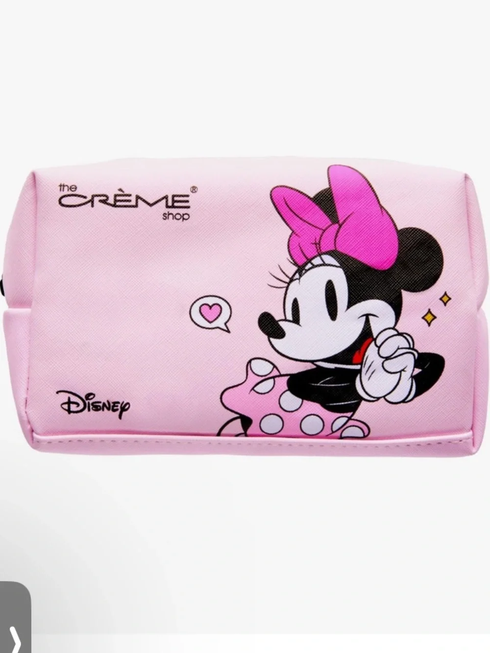 Disney x The Crème Shop Minnie & Mickey - Mouse Cosmetic Bag Pink NWT